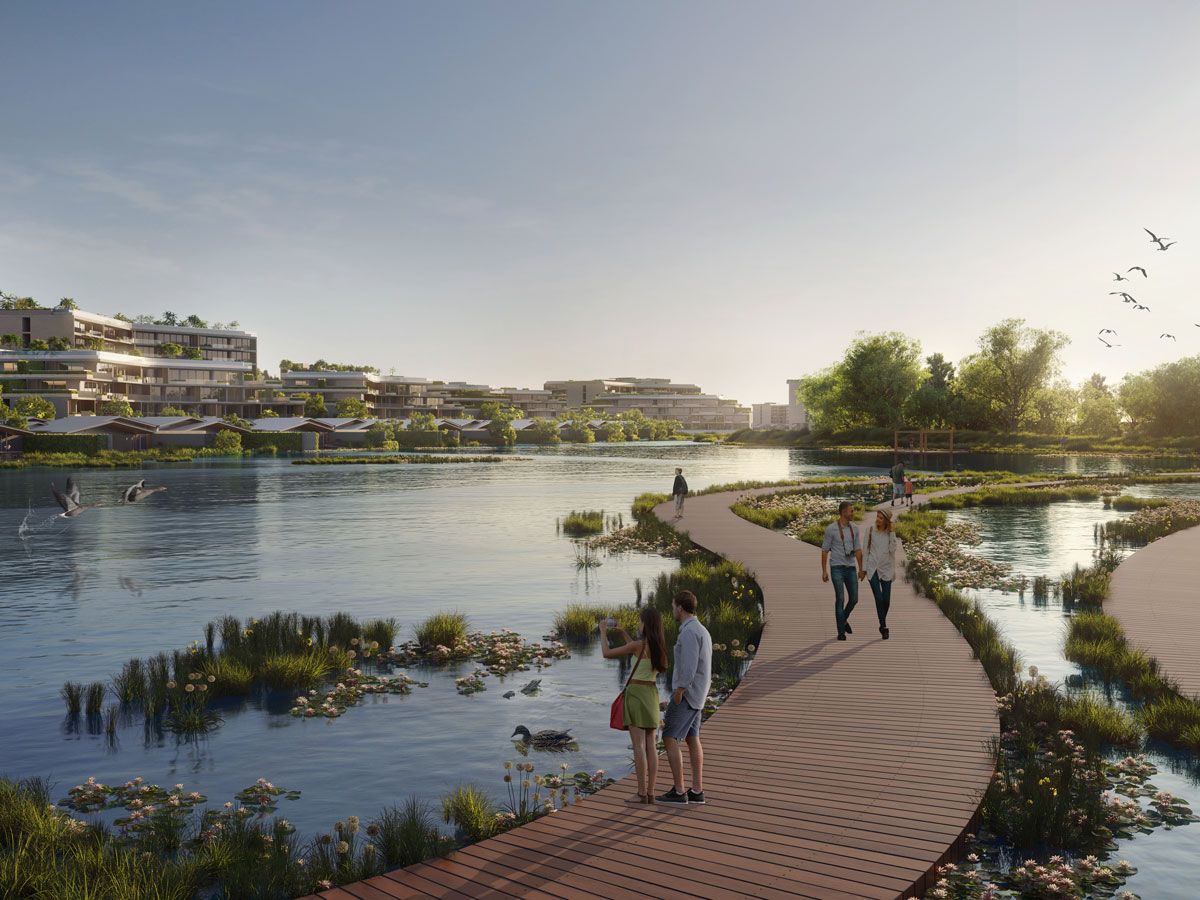 A Floating FootPath brings the community closer to nature