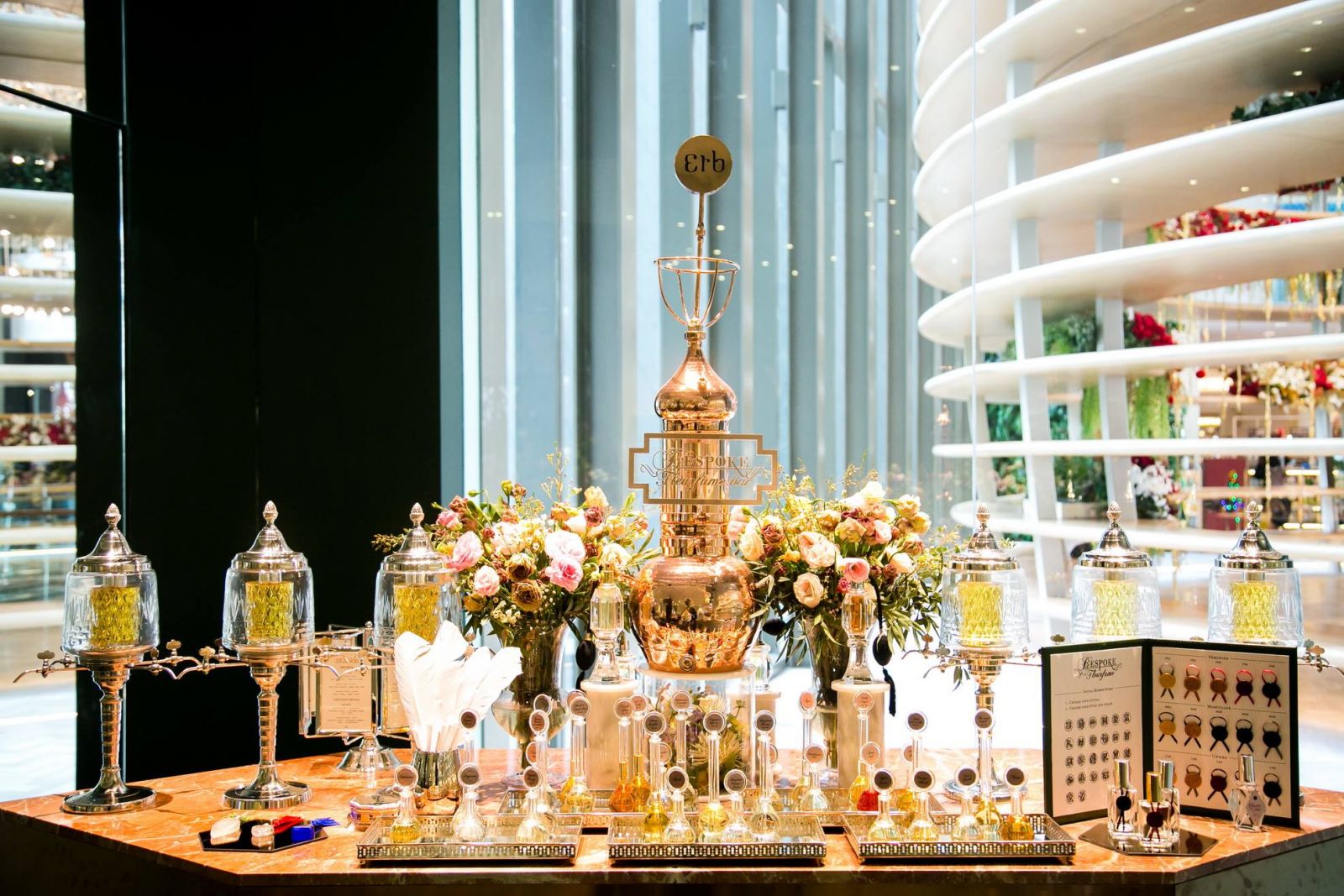 Erb Bespoke Fluerfume Bar at Erb Bliss Room, Gaysorn Village