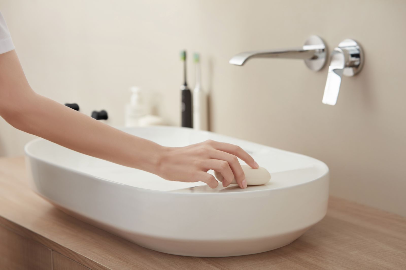 hansgrohe MellowTide Washbasin (Photo: Courtesy of hansgrohe)