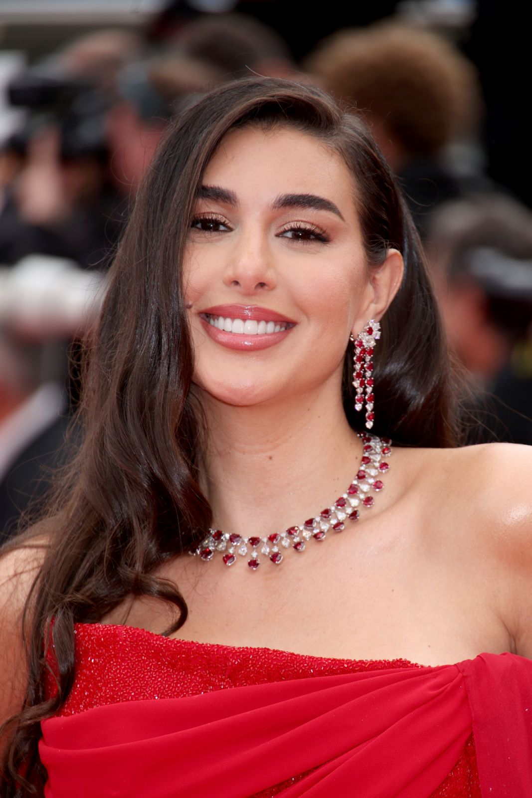 CANNES, FRANCE - MAY 20: Yasmine Sabri attends the "The Apprentice" Red Carpet at the 77th annual Cannes Film Festival at Palais des Festivals on May 20, 2024 in Cannes, France. (Photo by Daniele Venturelli/WireImage)