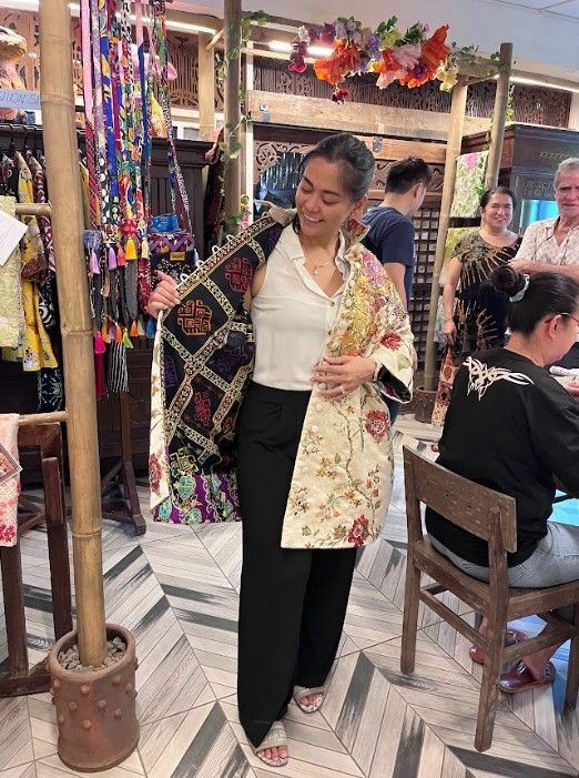 Benilde Fashion Design & Merchandising chairperson Ionica Abrahan Lim