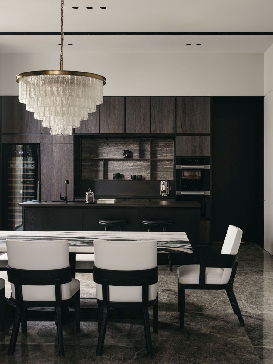 This landed house’s understated material palette takes a cue from the work of French designer Christian Liaigre