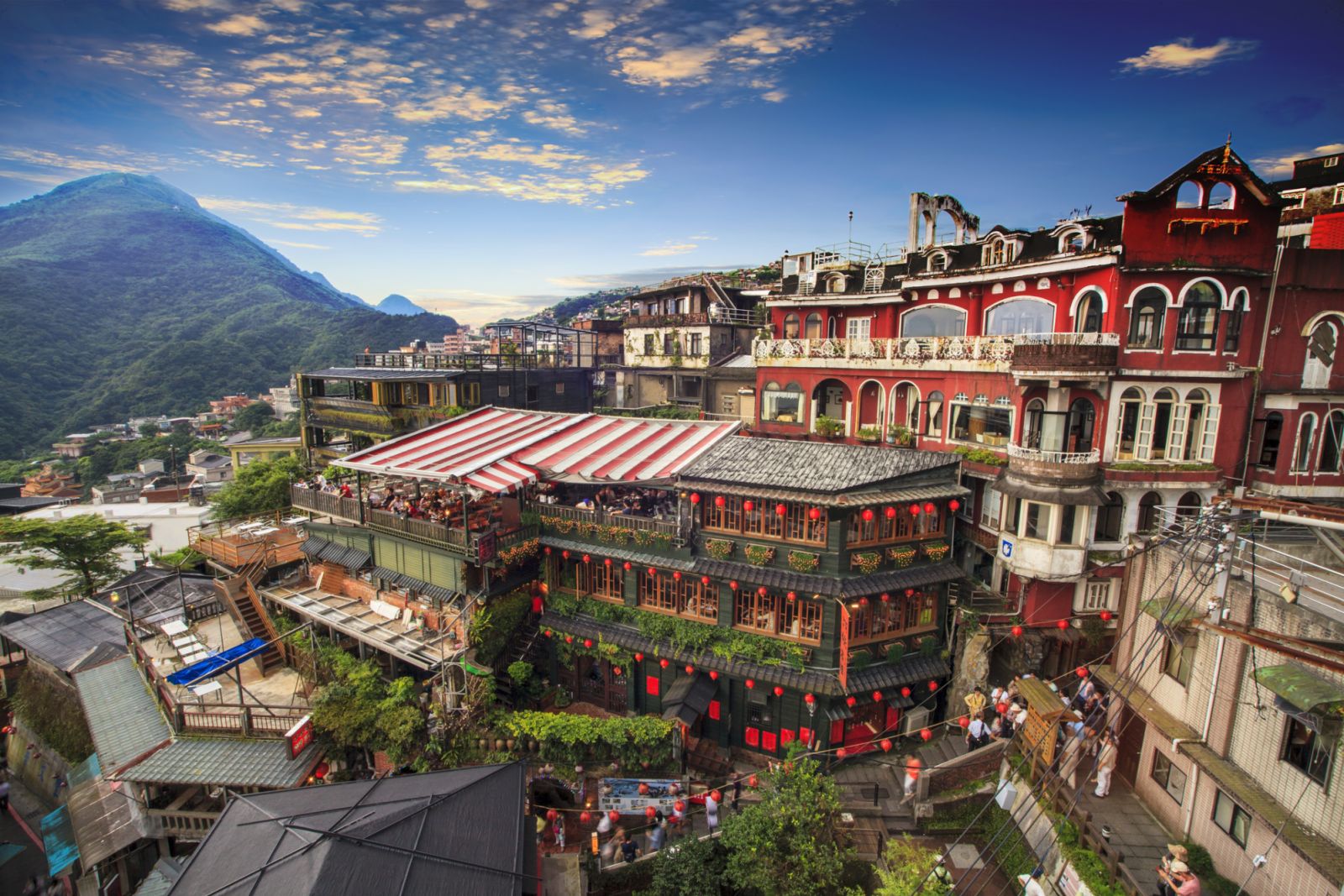 The Jiufen, Taipei, Taiwan. The meaning of the Chinese text in the picture is the red globe of Jiufen