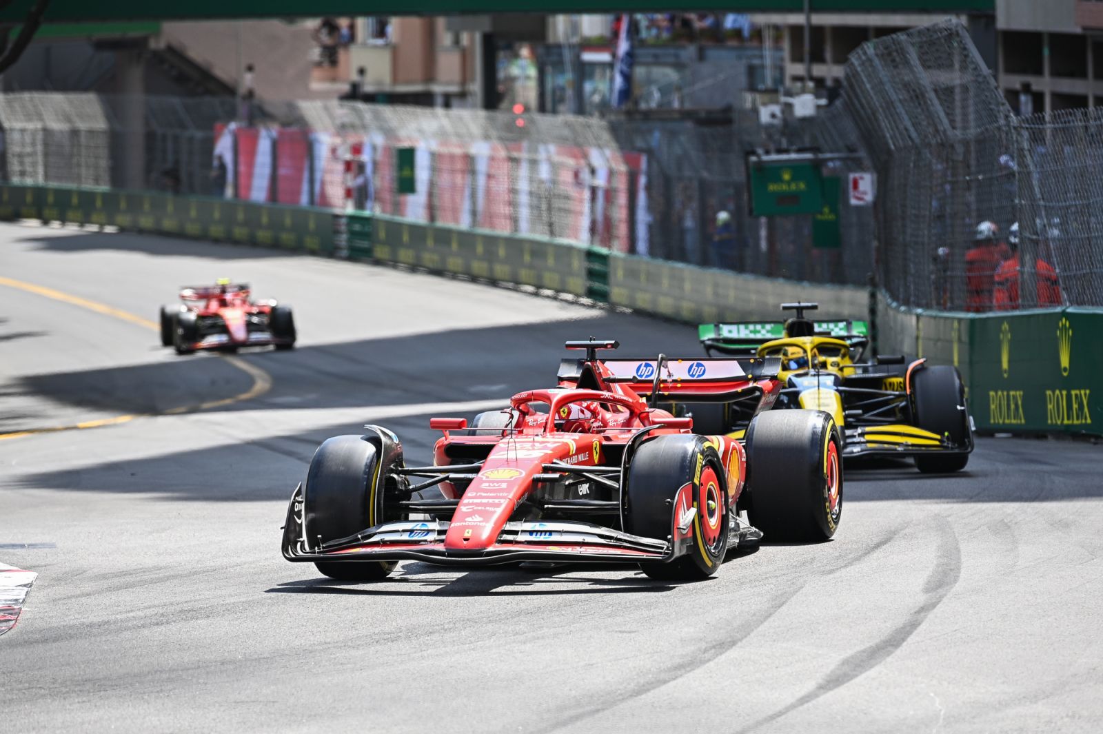 Charles Leclerc of Monaco is driving the Ferrari SF-24 on track during the F1 Grand Prix of Monaco at Circuit de Monaco in Monte-Carlo, Monaco, on May 26, 2024. (Photo by Stefanos Kyriazis/NurPhoto via Getty Images)