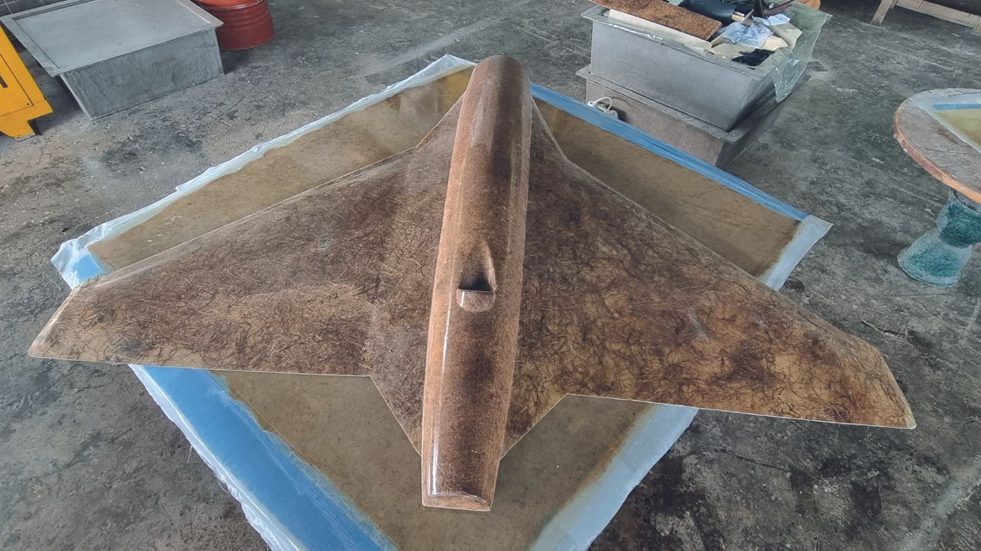 A natural fibre drone prototype by Midwest Composites (Photo: Midwest Composites)