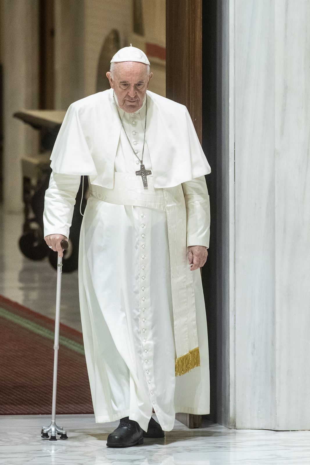VATICAN CITY, VATICAN - AUGUST 10: Pope Francis leads his general weekly audience on August 10, 2022 in Vatican City, Vatican. (Photo by Alessandra Benedetti - Corbis/Corbis via Getty Images)