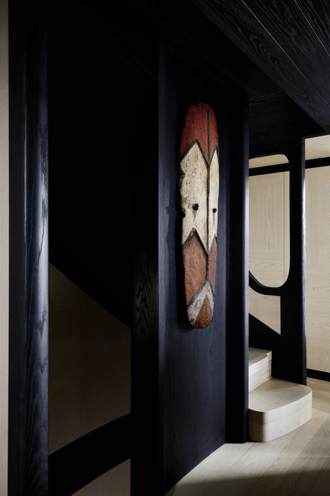 Details of the artwork curated for the superyacht SL44 (Photo: Mark Seelen)