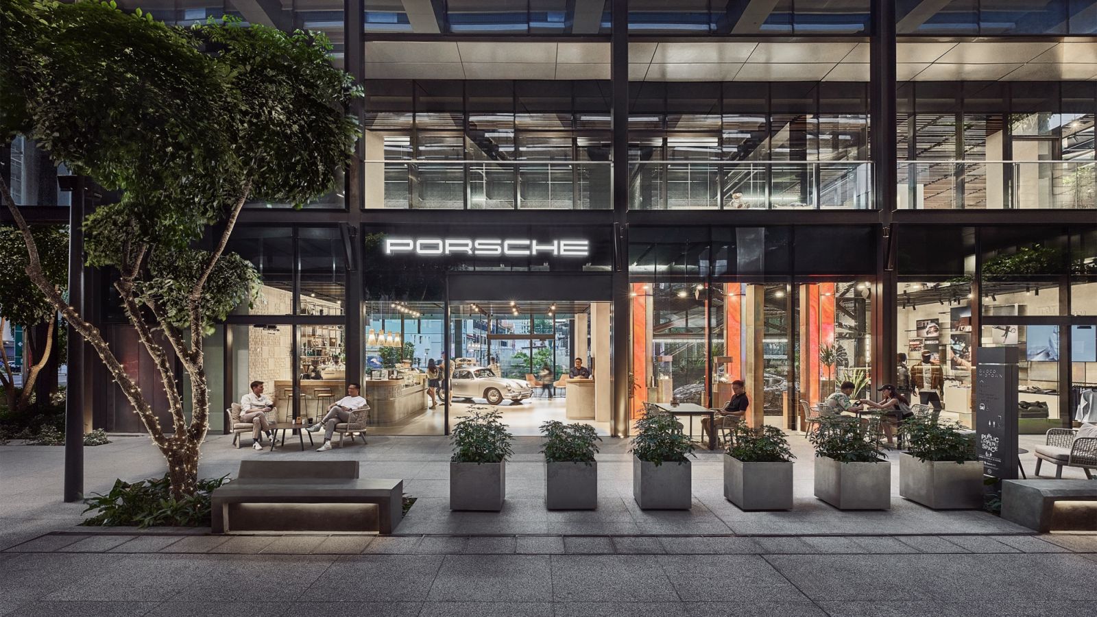 The two-storey Porsche Studio is located in the heart of downtown Singapore (Photo: Porsche)