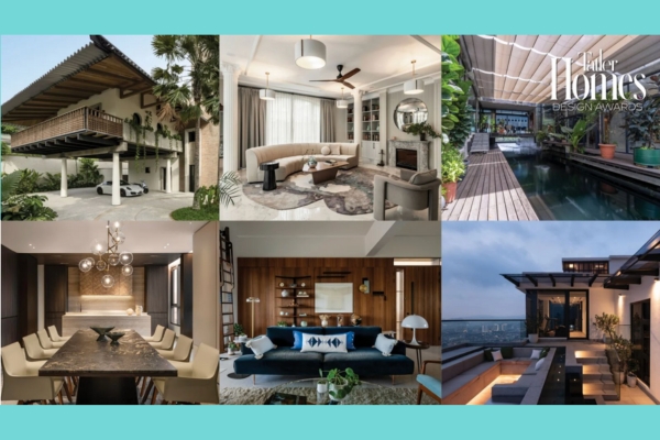 This year's winners, clockwise from far left: JJ House by WHBC Architects (Best Architectural Concept), IDent_3 (Designer on the Rise), Oculus House by Wooi Architect(Best Sustainable Design), Wangsa Maju Penthouse by Studio BBB (Best Interior Design), Tivoli Penthouse by Paul+Pris (Best Use of Colour), Marriott Penthouse by Nevermore Group (Best Show Unit)