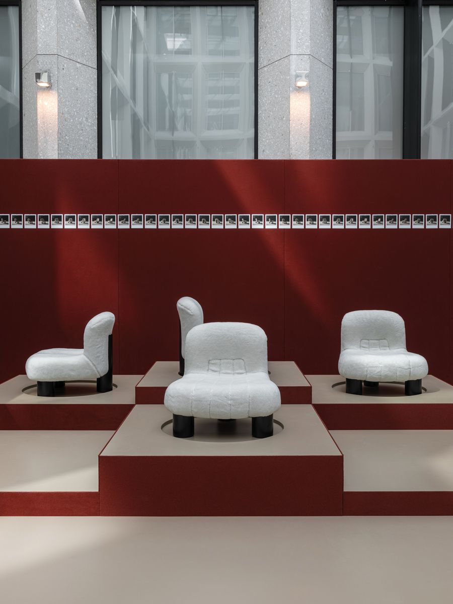The short-legged Botolo chair was inspired by Japanese culture