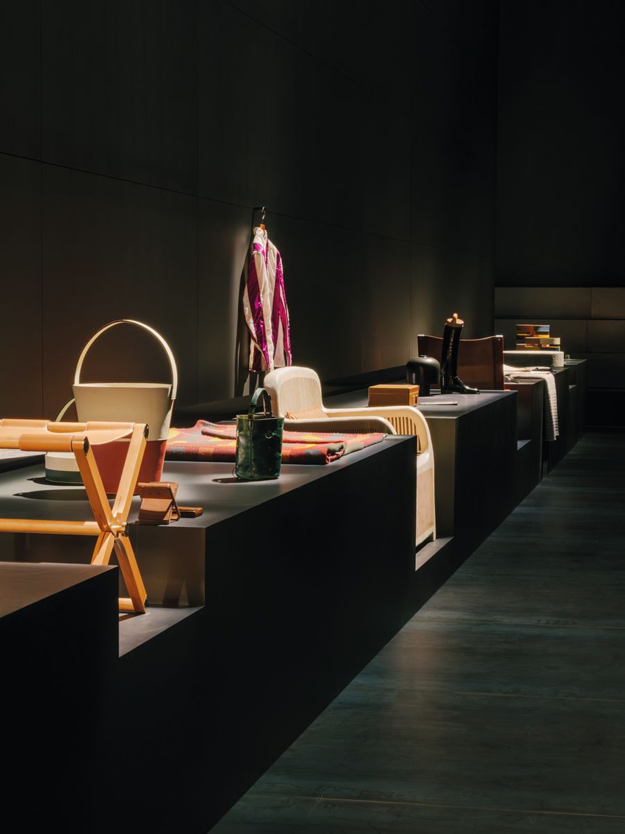 New objects met archival pieces at the Hermès showcase