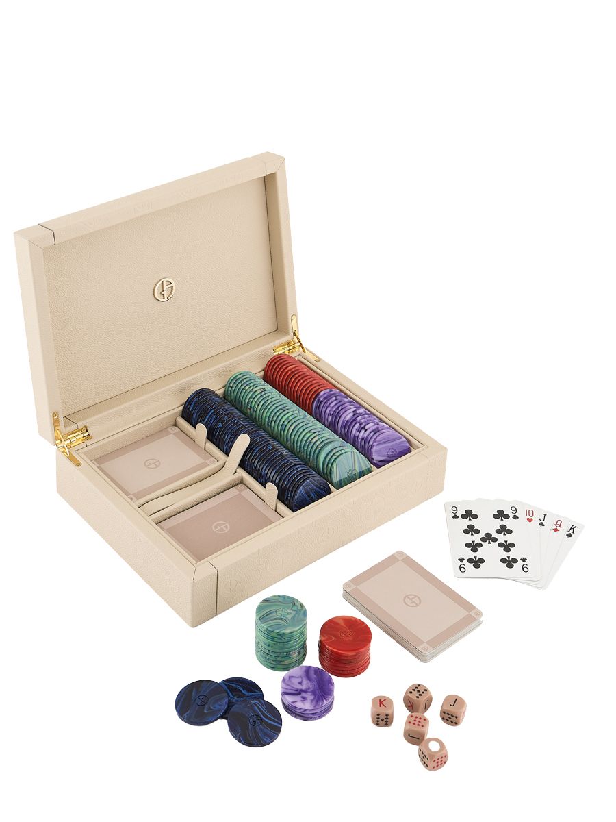 Armani/Casa's new collection includes this poker set