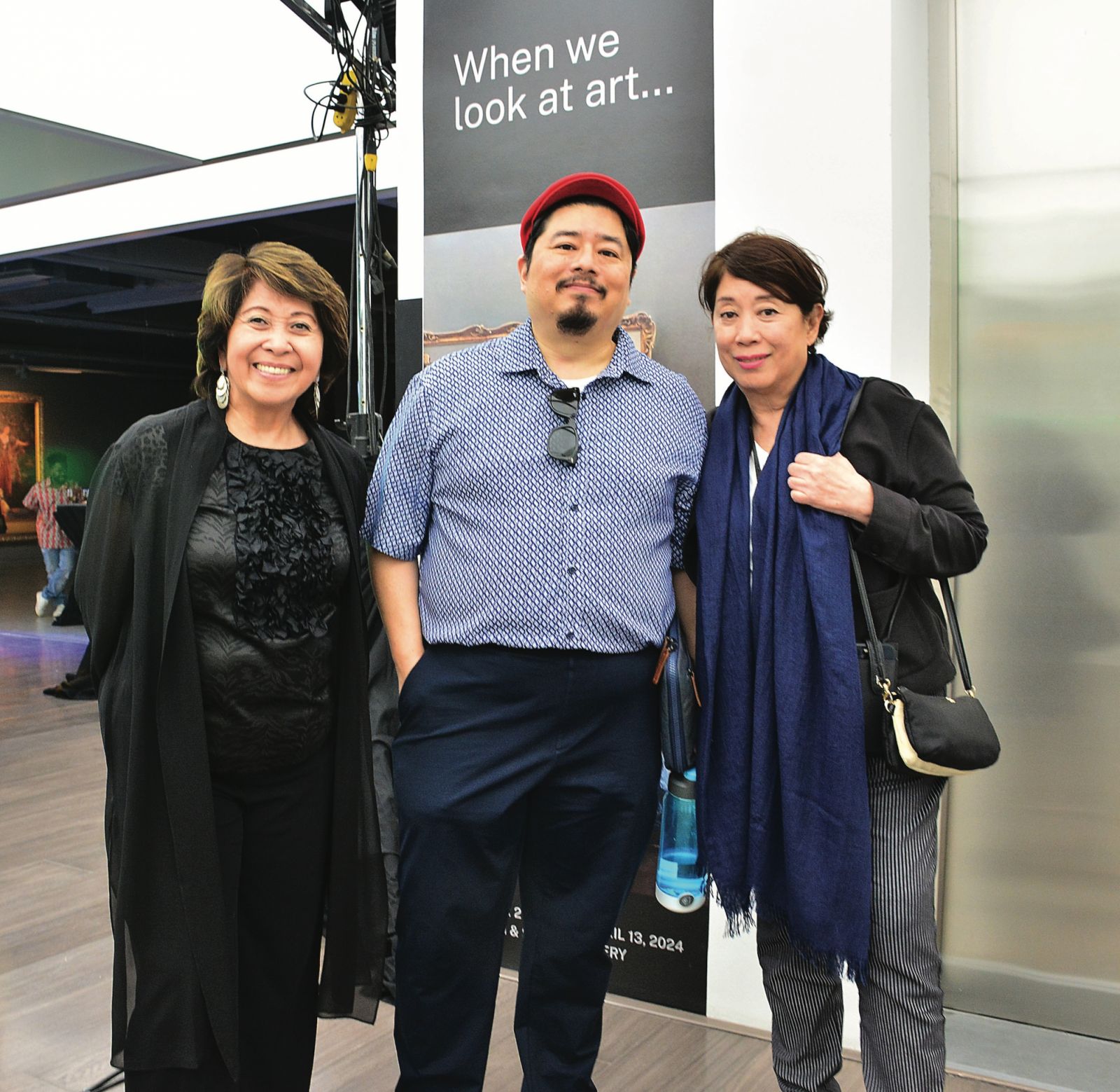 Tina Colayco, JV Rufino, and Doris Ho