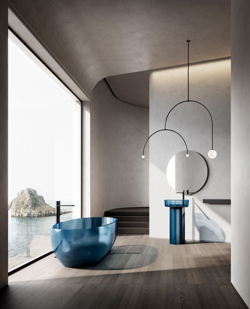 Luxury bathroom furnishings by antoniolupi (Photo: Courtesy of Kuysen)