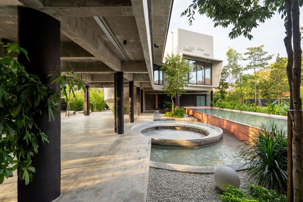 The house is deliberately compact
