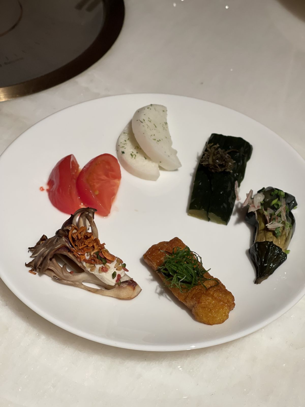 餐前可品嘗日式精緻開胃小點。(Photo:Yinru Tu)