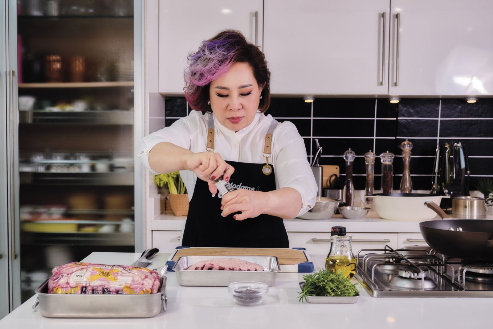 Menu ‘Lamb in Lavender’ เมนูซิกเนเจอร์ของร้าน Rosemar (ภาพ: Tulika Kim)