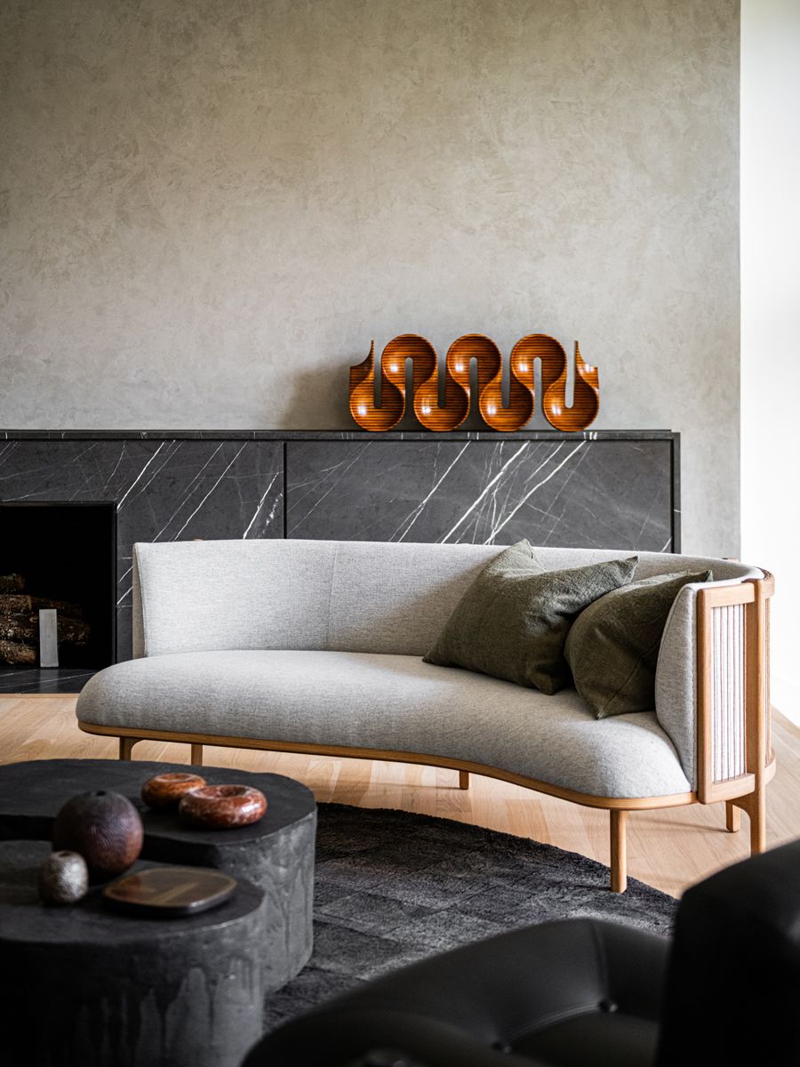 Brazilian designer Joaquim Tenreiro’s rare Movimiento sculpture is a covetable addition to the living area (Photo: Robert Tsai)