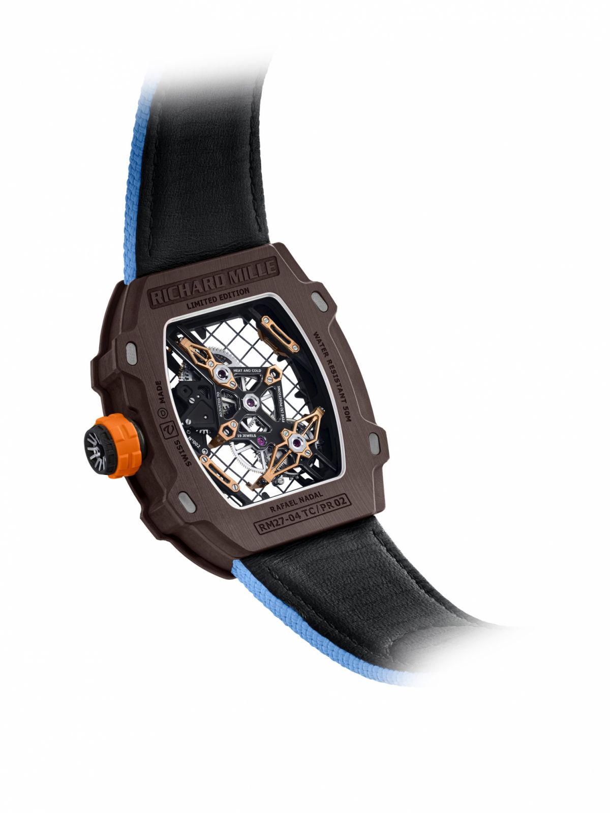 RM 027-04最大的特賽即是錶殼內的網格架構。(Photo: Richard Mille)