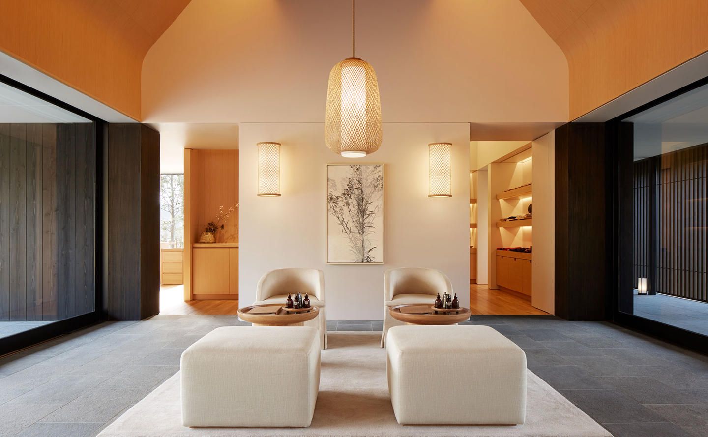 Nội thất spa sang trọng của Amanemu