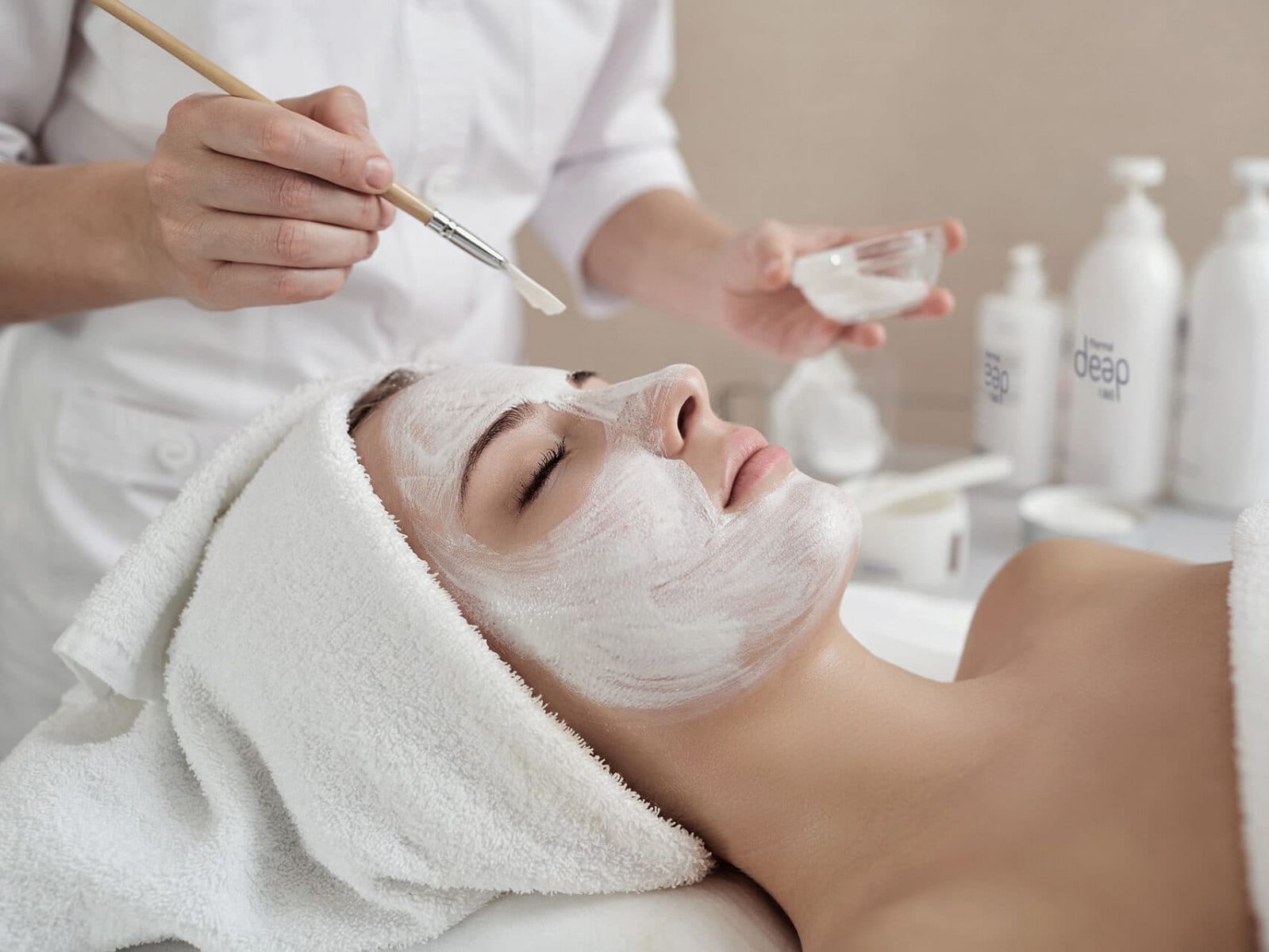 Facial treatments at Aqua Dome