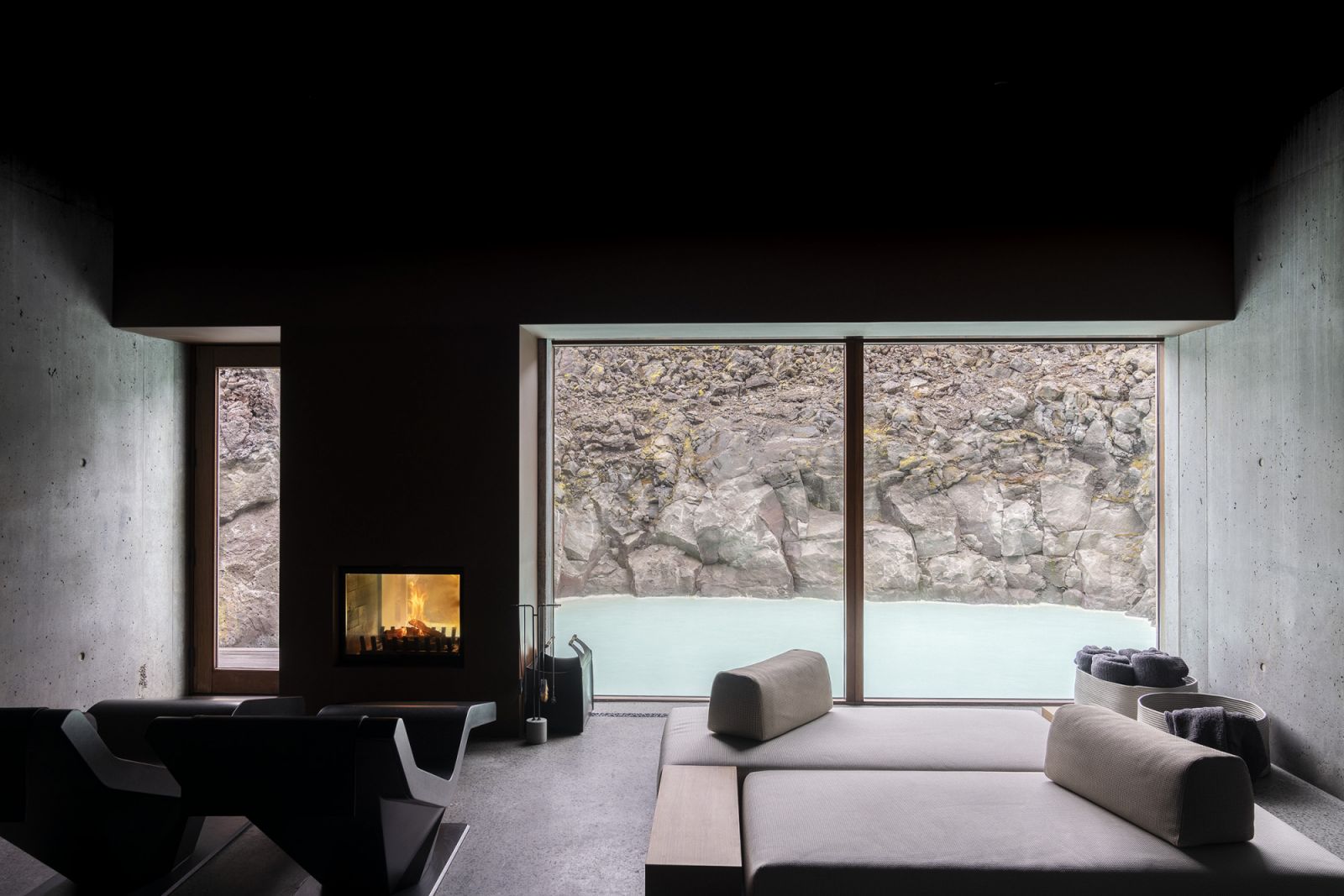 Views from the private suite at Blue Lagoon