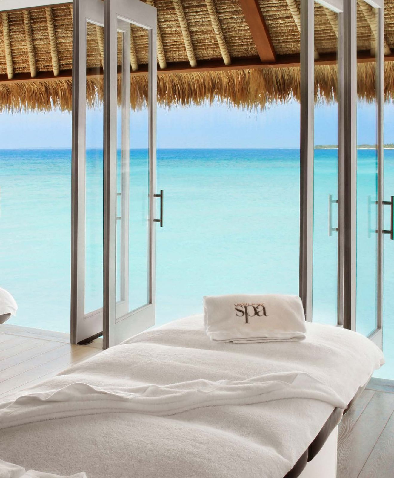 The view from Cheval Blanc's spa suite