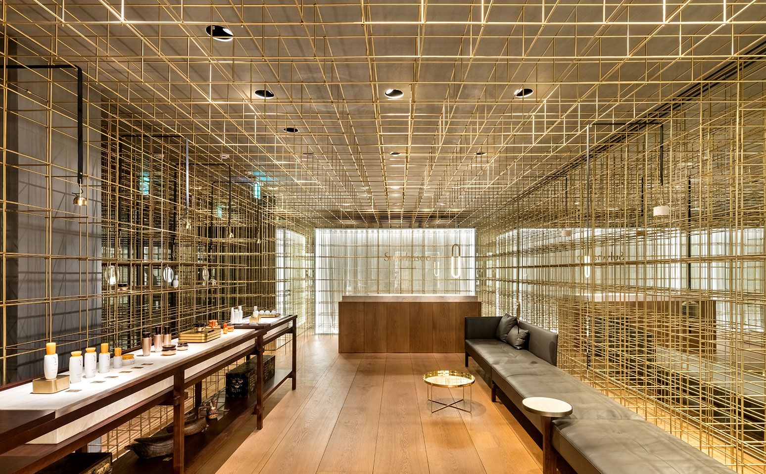 Contemporary interiors welcome visitors to a luxurious spa setting