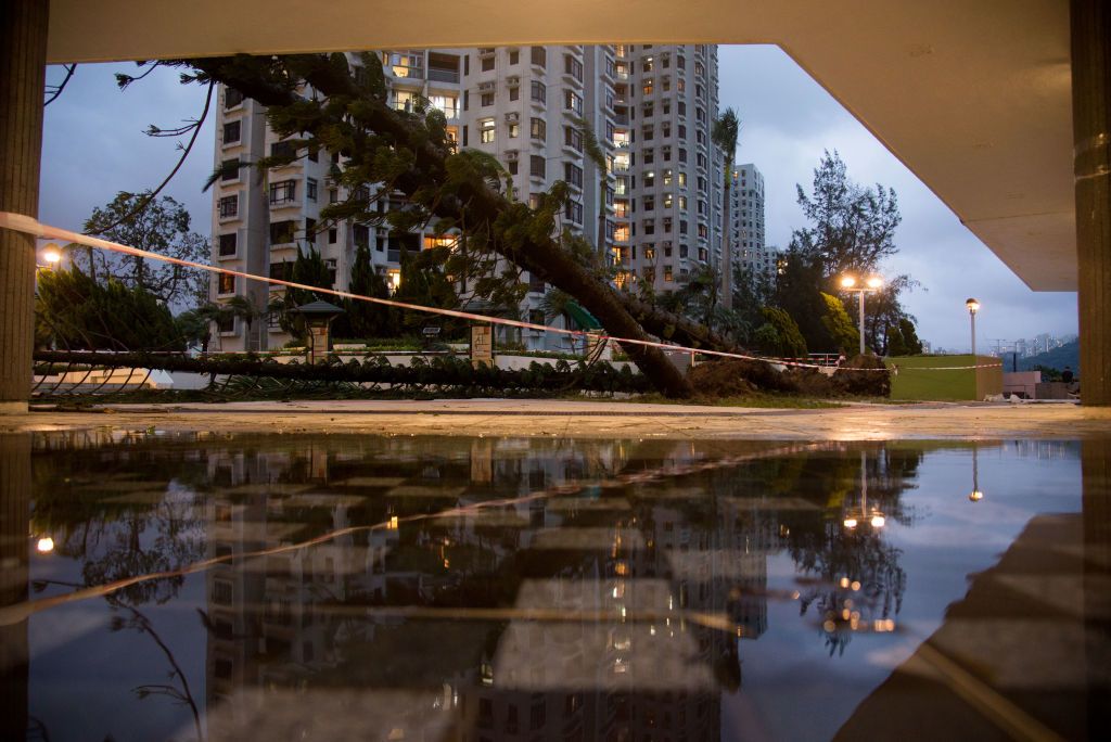 Typhoon Saola struck Hong Kong in August 2023; it was the first No. 10 storm signal since Typhoon Mangkhut in 2018 (Photo: Getty Images)
