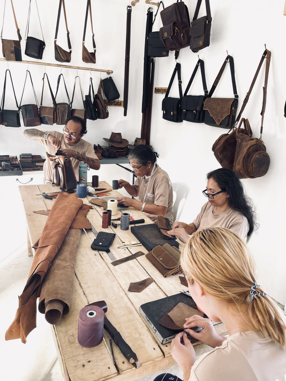 Leather crafts from Bukidnon, Philippines