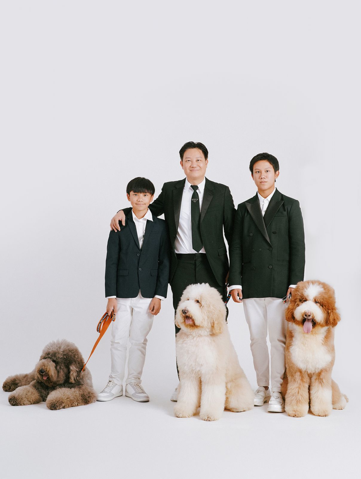 When the family held on to each other for support at the height of the pandemic, new additions shone a light in their home—giant poodles Cairo, Berlin, Paris and Oslo.