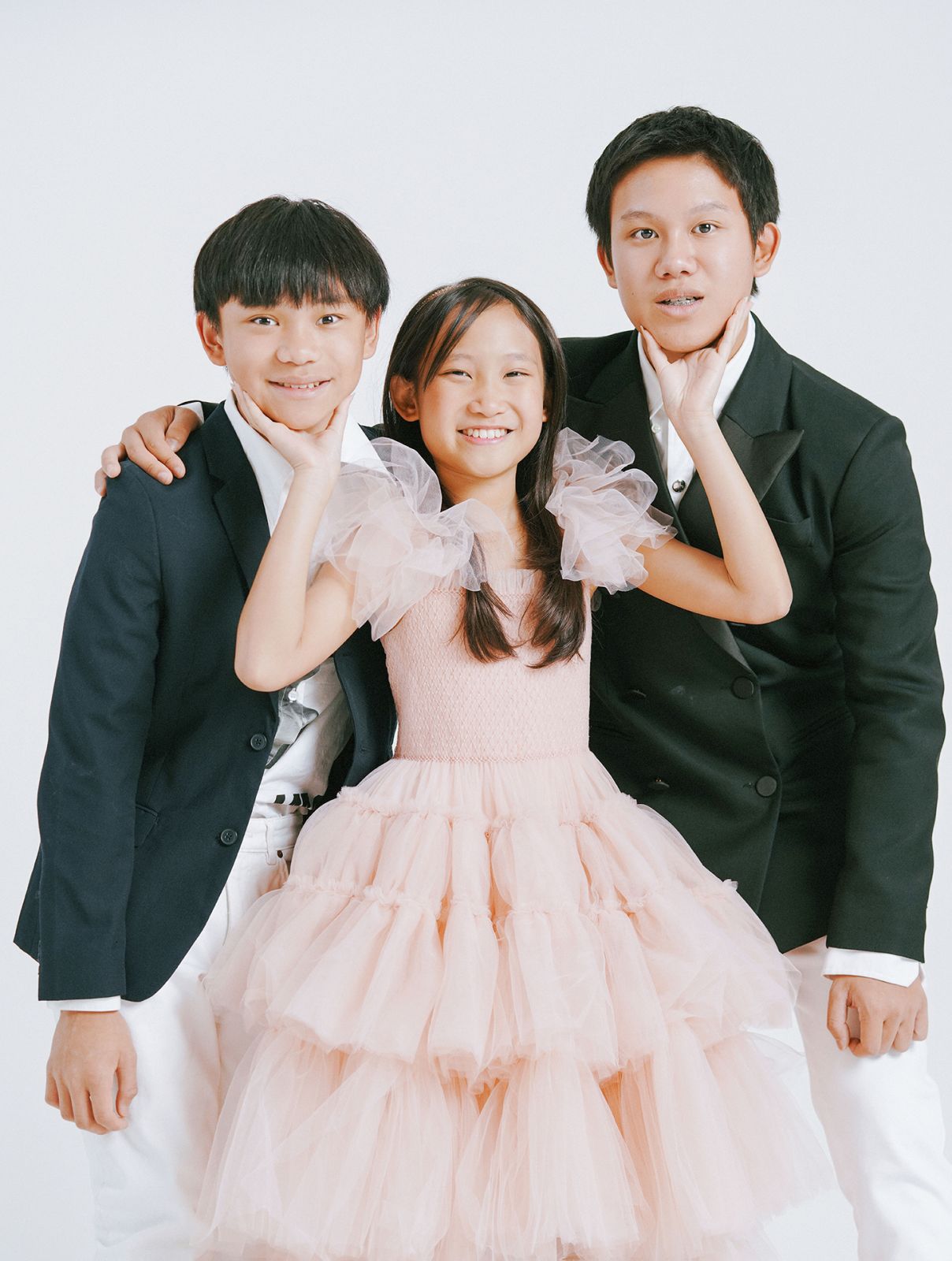 The Teo kids: Kenzo, 13; Kelicia, 11; and Ken-Z, 17