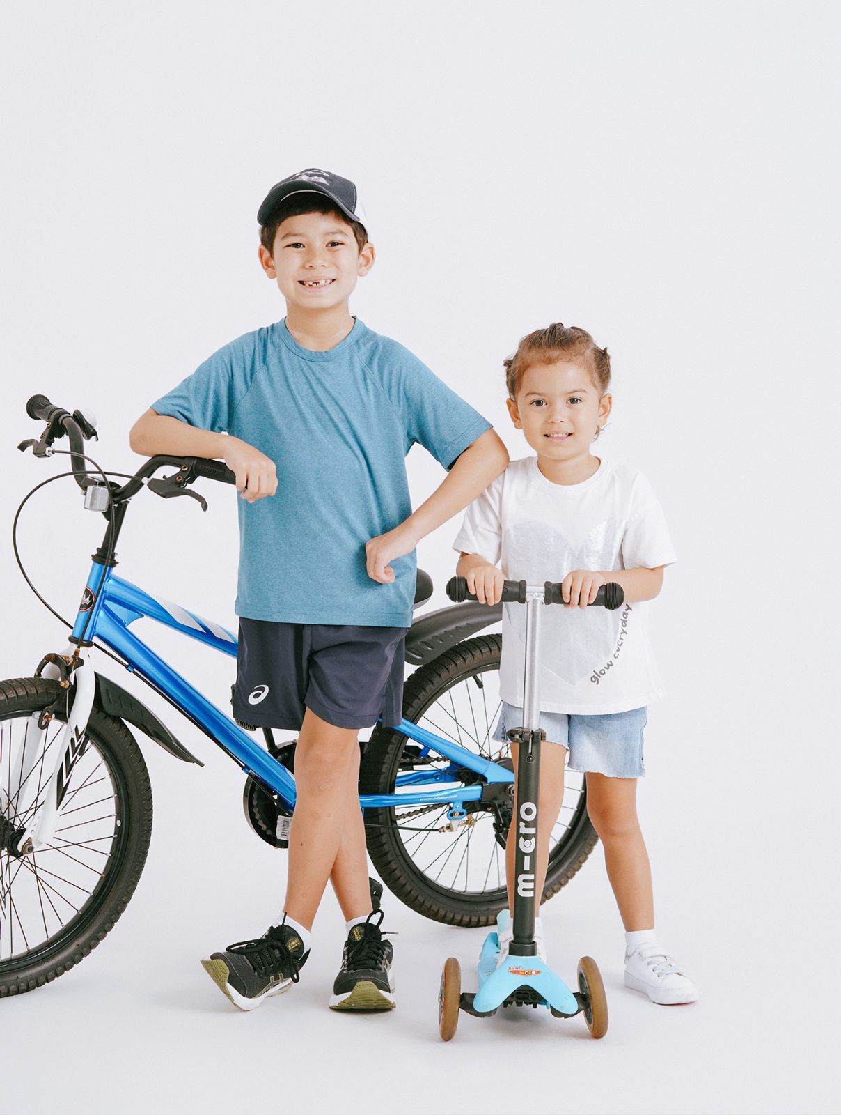 The Maxwell kids: Luca, 6; and Layla, 3