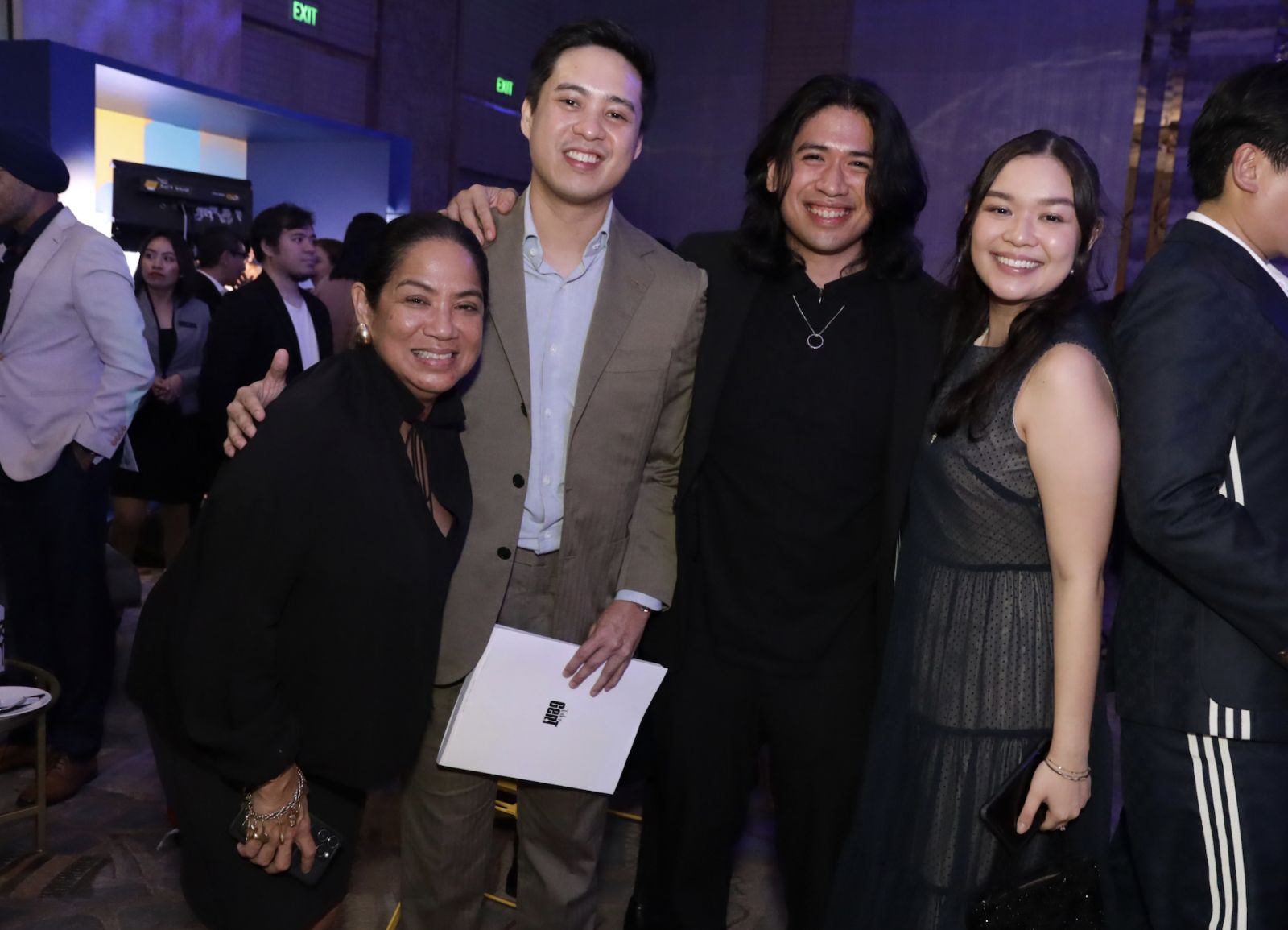 2024 honourees Amado Fores with his mother Margarita Fores along with fellow honouree Juri Imao with fiancé Joanna Laurente (Photo: Medal Elepano)