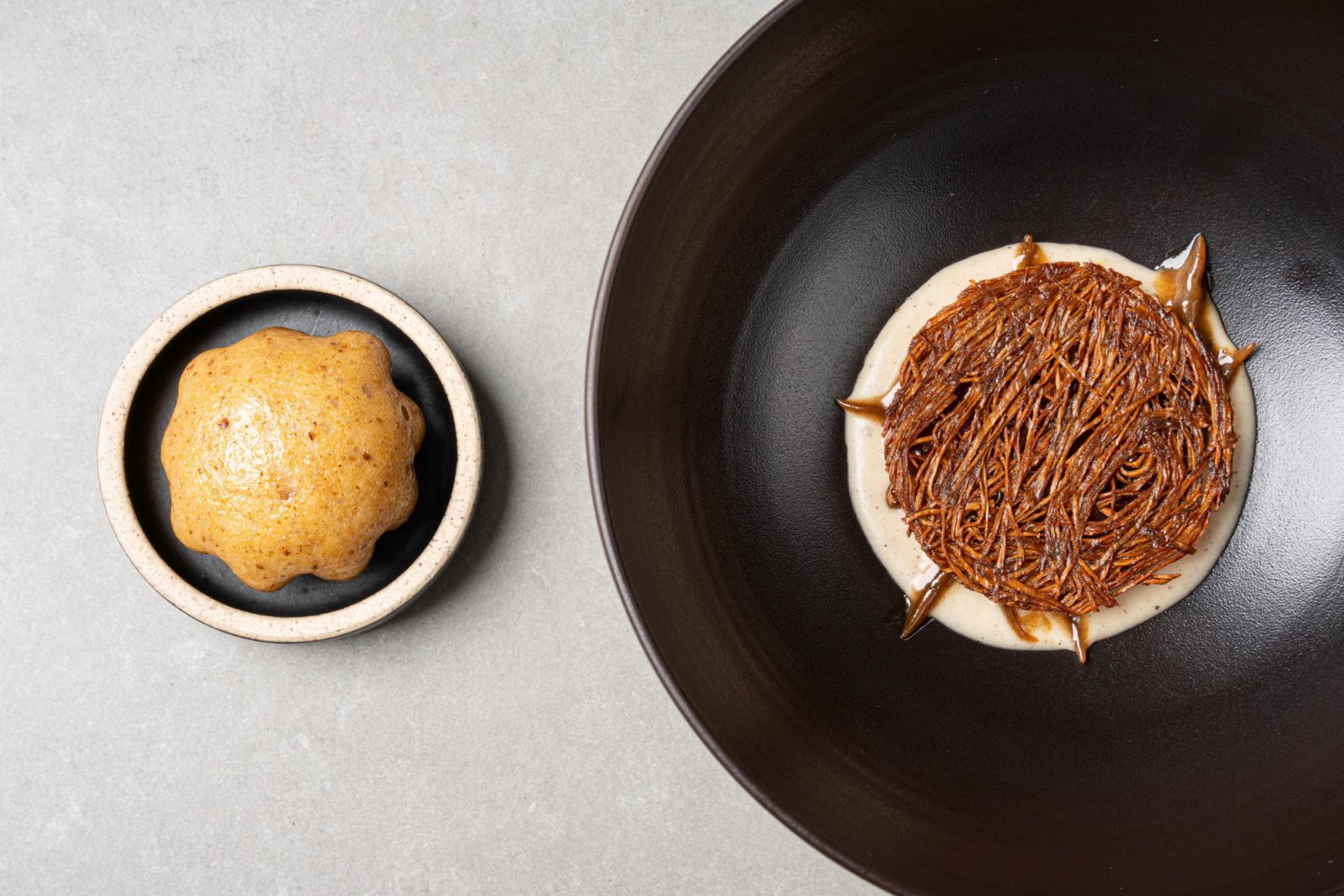 AKIN X SOIGNÉ四手聯彈星級饗宴「牛蒡&馬鈴薯Burdock & Potato」。(Photo:AKIN)