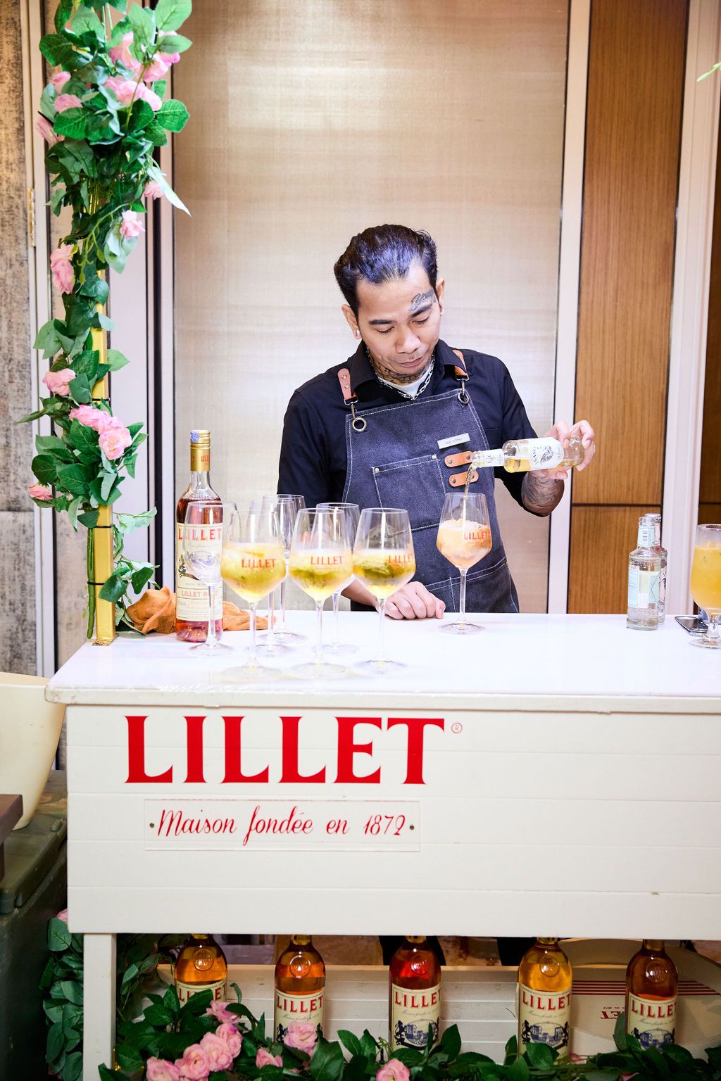Lillet Blanc ready to serve guests from the drinks station