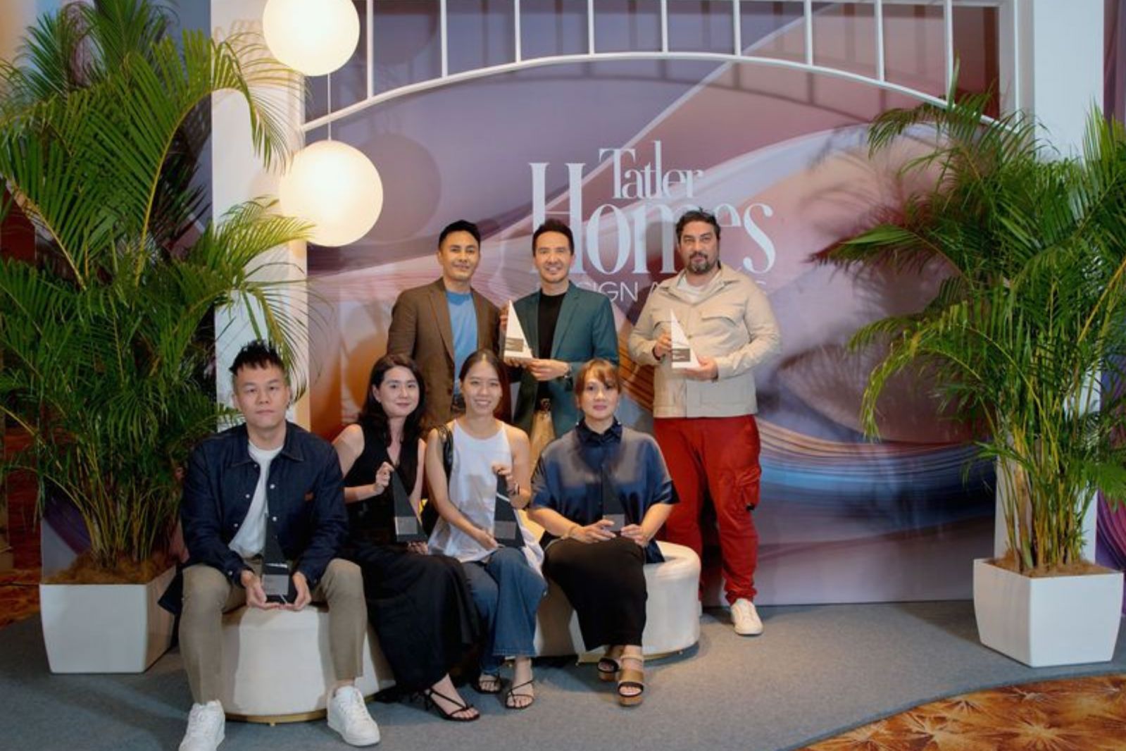 The winners of this year's Tatler Homes Design Awards - Malaysia at the photo wall