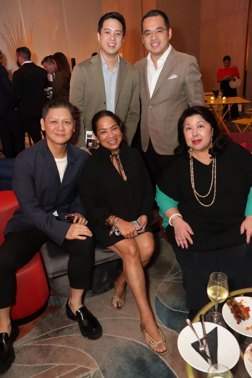 Tatler Philippines EIC Anton San Diego and Managing Director Irene Martel Francisco with award-winning Chef Margarita Fores and son 2024 Gen.T honouree Amado Fores and C! Publishing and Media Group Inc, Ikon Solutions Asia Inc. co-founder Paolo Martel (Photo: Medal Elepano)