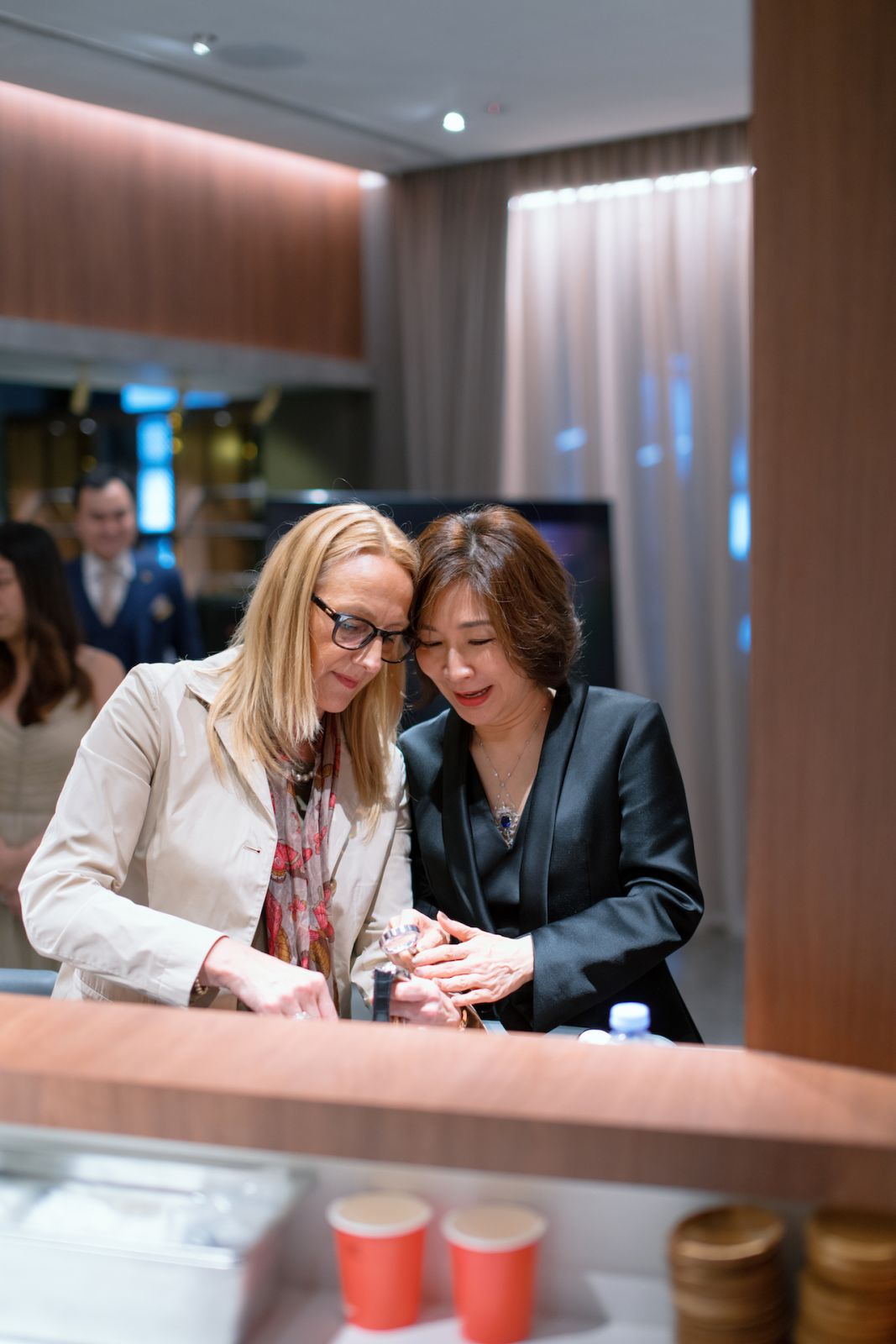 Christine Hutter and Chuang Tingyu