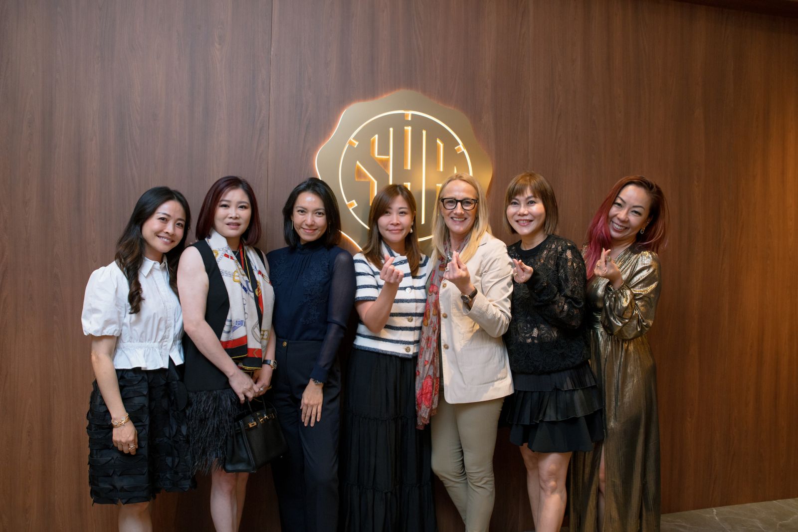 Celest Thoi, Joanne Lim, Ngooi Poh Lin, Celina Wong, Christine Hutter, Sharon Lim, and Serena Chan