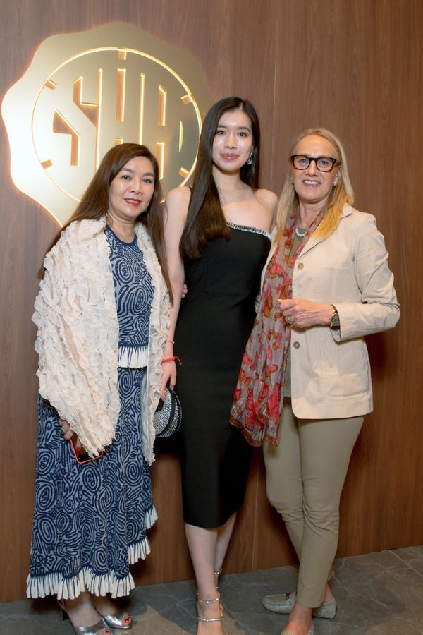 Dato' Flora Ong, Serena Luo, and Christine Hutter