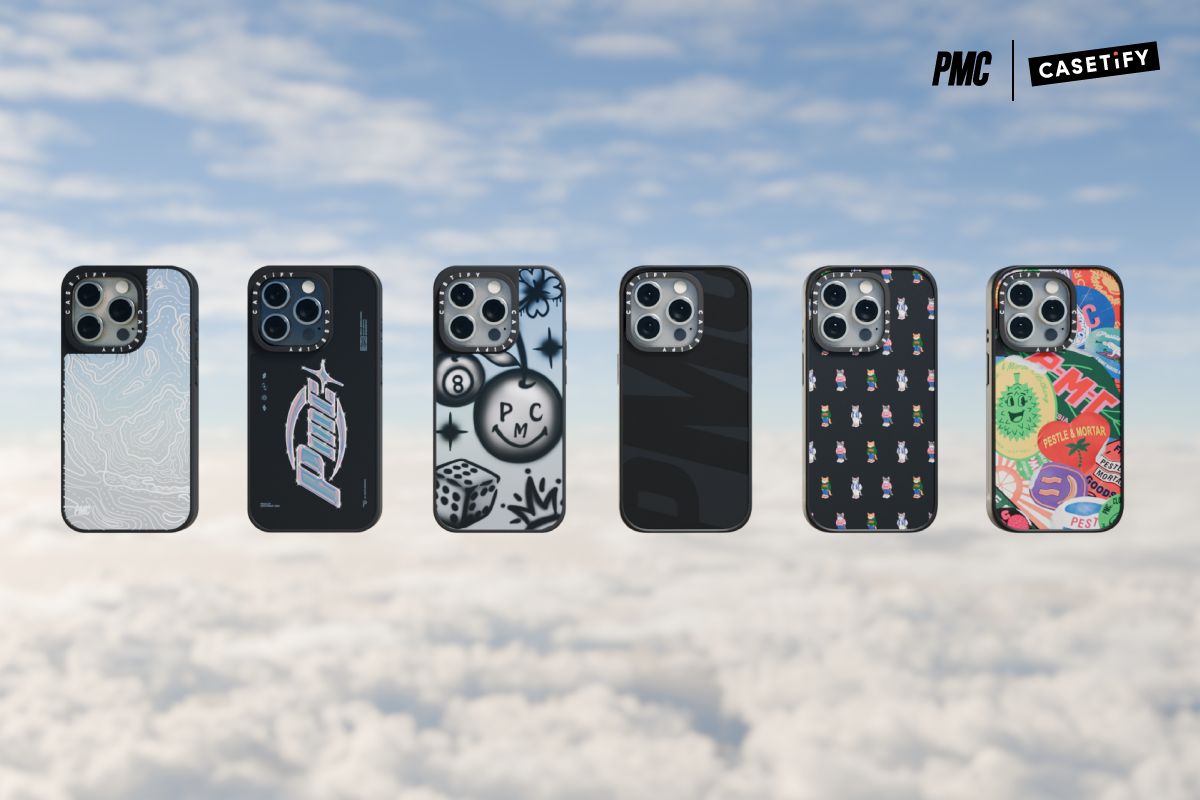 The Casetify x Pestle & Mortar Clothing (PMC) collection features designs inspired by Southeast Asian culture, available for various tech accessories (Photo: Casetify, PMC)