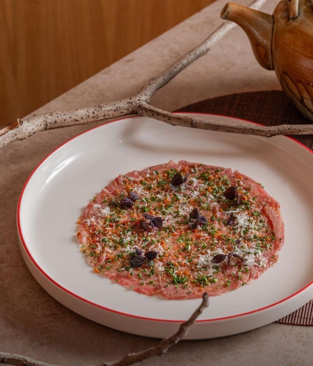 Dry miso Wagyu carpaccio (Photo: Instagram / @nobu_kualalumpur)