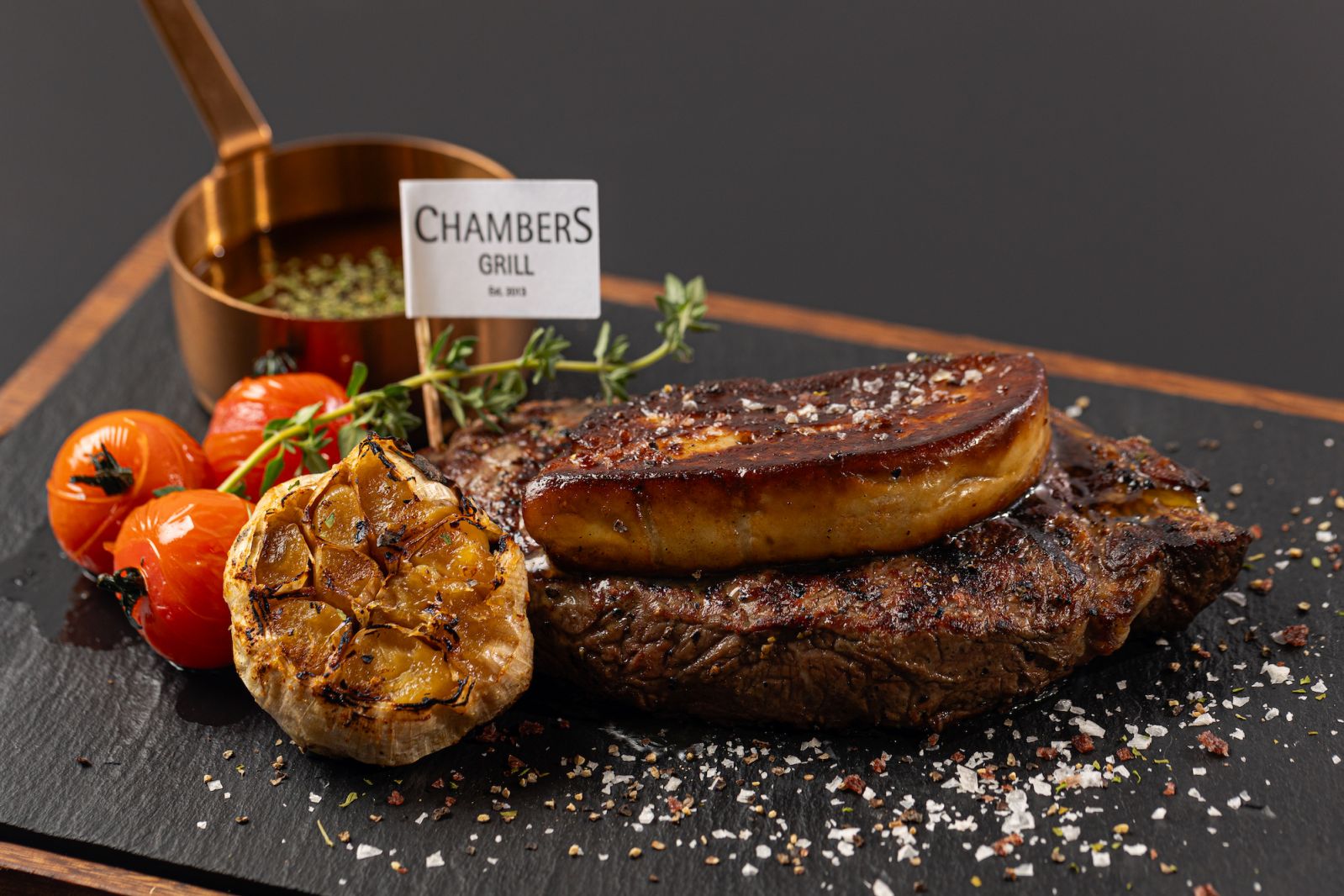Steak and foie gras at Chambers Grill (Photo: Hilton Kuala Lumpur)
