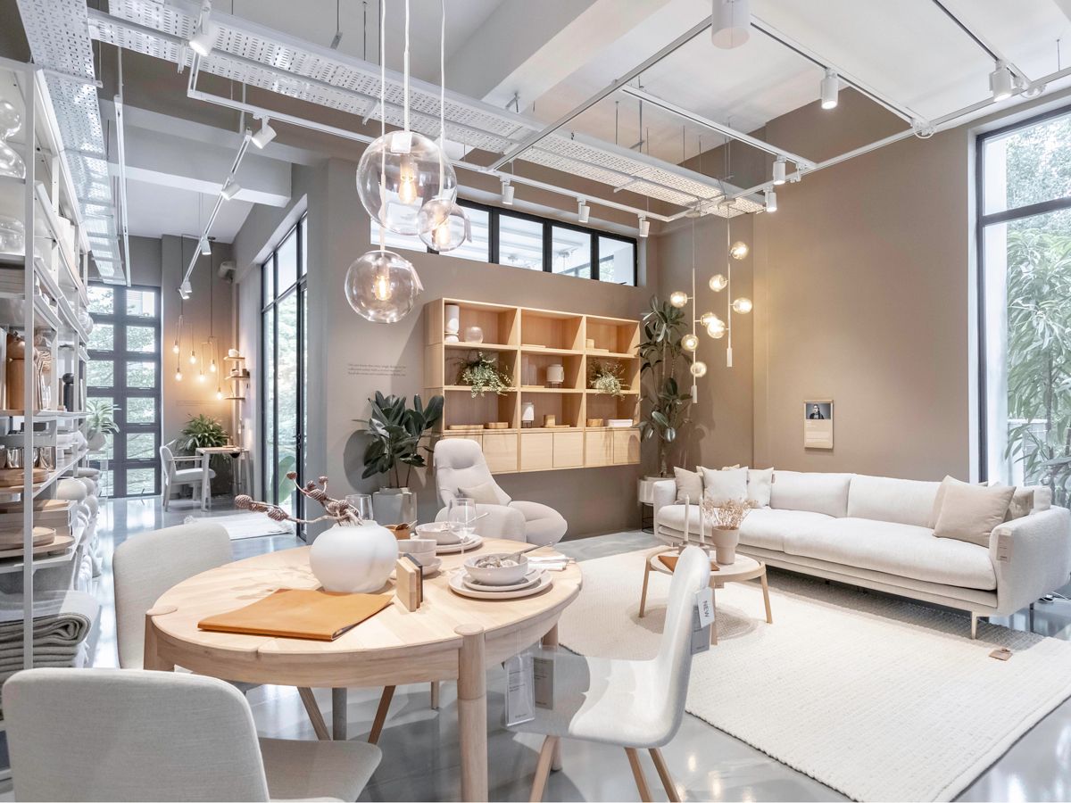A view of the showroom's main section showcasing a living room set-up (Photo: Max Chan)