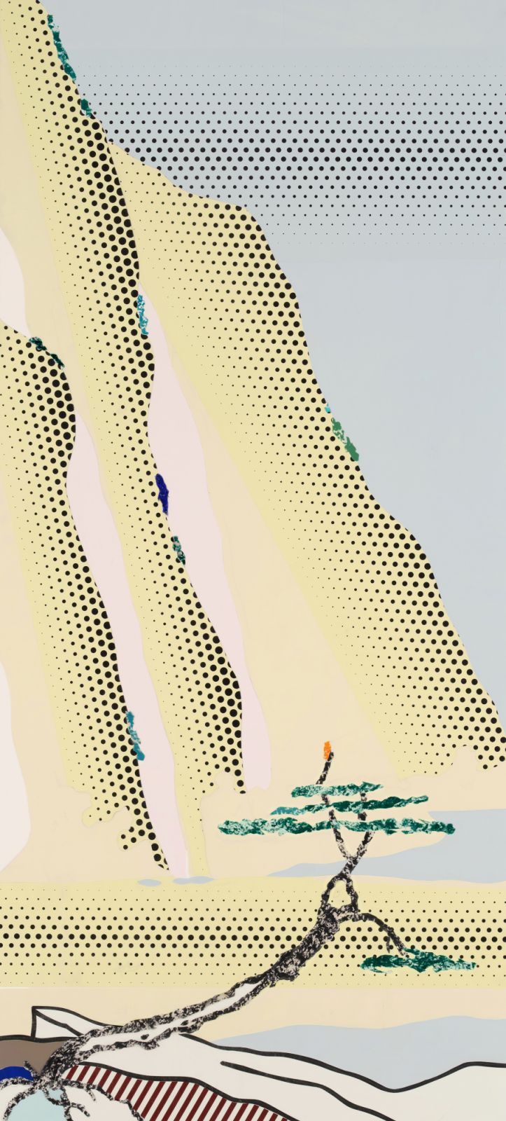 “Yellow Cliffs (Study)” (1996) by Roy Lichtenstein (Photo: Sotheby's)