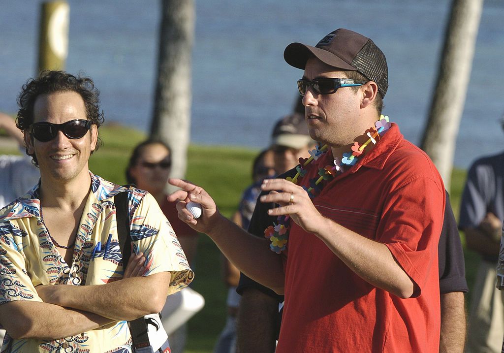 Actor Adam Sandler competes in the fourth annual First Hawaiian Bank's Pro-Junior Golf Challenge at Waialae Country Club January 11, a kick-off event for the 2005 Sony Open.