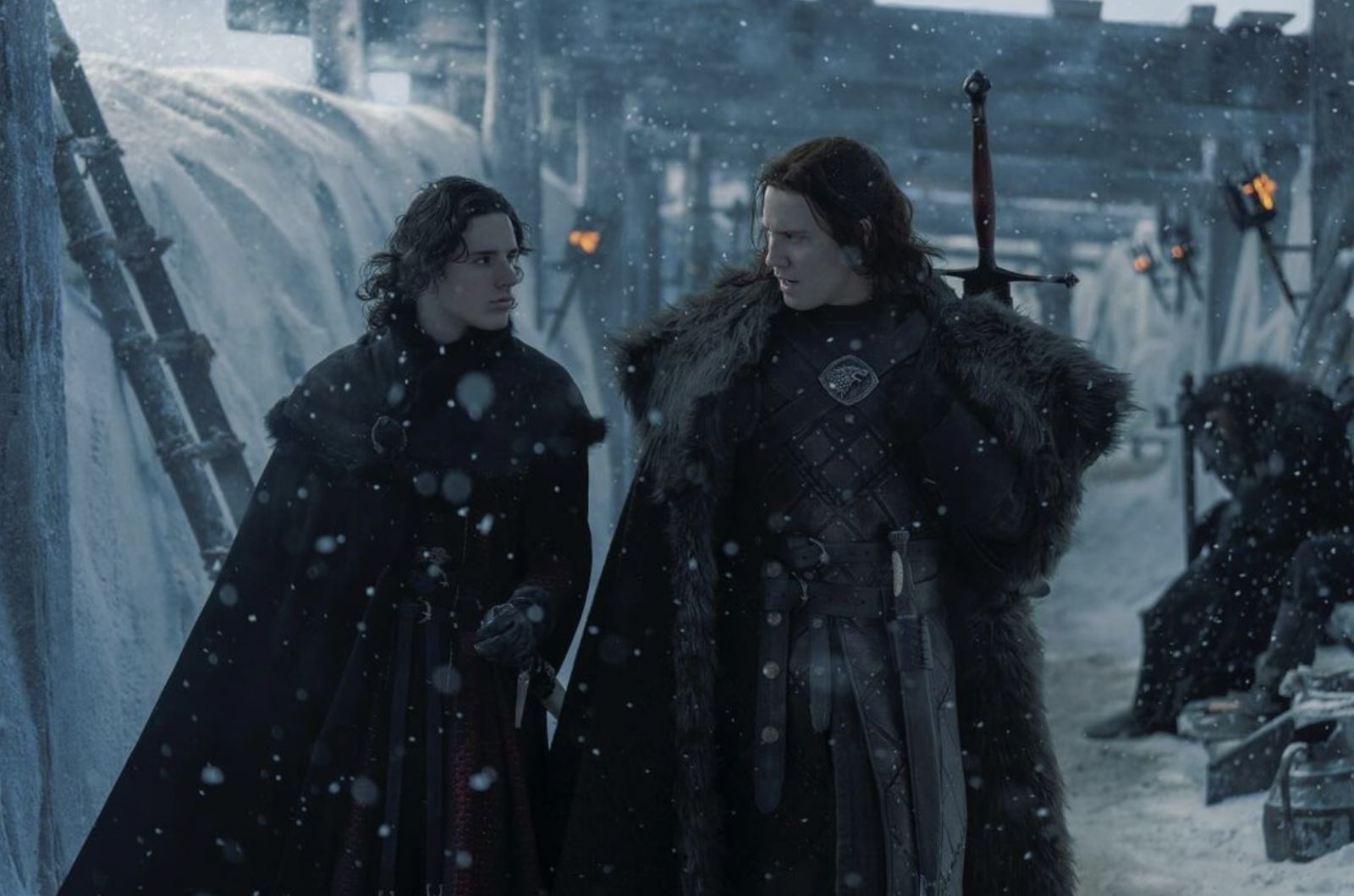 Prince Jacaerys Targaryen with Lord Cregan Stark, the Wolf of the North