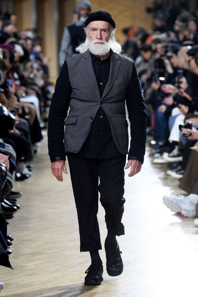 Model at the Junya Watanabe Fall 2019 show (Photo by WWD/Penske Media via Getty Images)