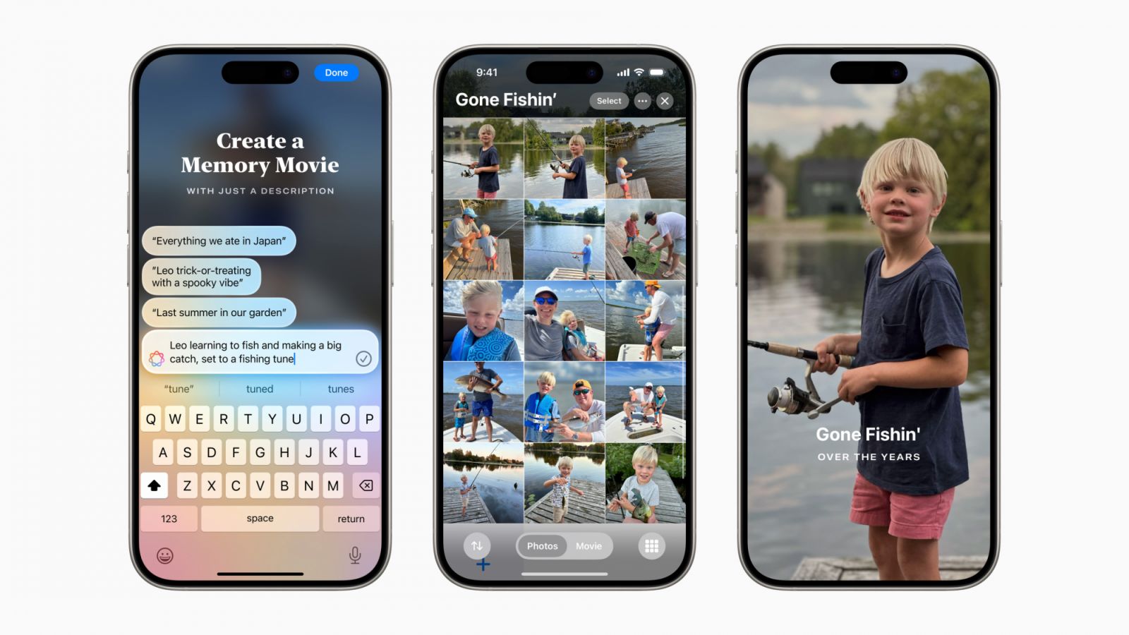 The new Memories is said to enable Apple Intelligence to pick out the best photos and videos based on a user’s description, craft a storyline and arrange it all into a movie (Photo: Apple)